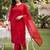 women embroidered regular thread work cotton kurta with trousers & with dupatta