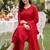 women embroidered regular thread work cotton kurta with trousers & with dupatta