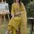 women floral embroidered regular thread work kurta with palazzos & with dupatta