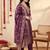 women ethnic motifs embroidered regular kurta with trousers & with dupatta