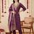 women ethnic motifs embroidered regular kurta with trousers & with dupatta
