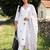 women ethnic motifs embroidered regular thread work cotton kurta with trousers & with dupatta