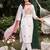 women ethnic motifs embroidered regular thread work cotton kurta with trousers & with dupatta