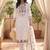 women ethnic motifs embroidered regular mirror work cotton kurta with trousers & with dupatta