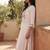 women ethnic motifs embroidered regular mirror work cotton kurta with trousers & with dupatta