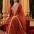 women ethnic motifs embroidered regular kurta with trousers & with dupatta
