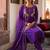 women ethnic motifs embroidered regular thread work liva kurta with trousers & with dupatta