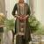 women ethnic motifs embroidered regular thread work kurta with palazzos & with dupatta