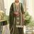 women ethnic motifs embroidered regular thread work kurta with palazzos & with dupatta
