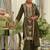 women ethnic motifs embroidered regular thread work kurta with palazzos & with dupatta