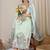 women ethnic motifs printed empire cotton kurta with trousers & with dupatta