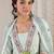women ethnic motifs printed empire cotton kurta with trousers & with dupatta