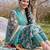women floral printed regular cotton kurta with trousers & with dupatta