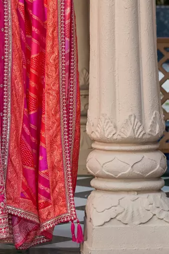 women ethnic motifs embroidered regular kurta with palazzos & with dupatta