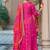 women ethnic motifs embroidered regular kurta with palazzos & with dupatta