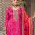 women ethnic motifs embroidered regular kurta with palazzos & with dupatta