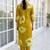 women printed regular cotton kurta with trousers