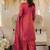 women ethnic motifs embroidered regular thread work kurta with palazzos & with dupatta