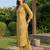 women ethnic motifs printed regular cotton kurta with trousers