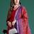 women ethnic motifs regular kurta with trousers & with dupatta