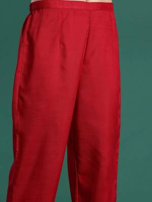 women ethnic motifs regular kurta with trousers & with dupatta 3