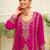 women ethnic motifs embroidered regular mirror work kurta with palazzos & with dupatta