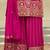 women ethnic motifs embroidered regular mirror work kurta with palazzos & with dupatta