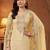 women floral embroidered regular thread work cotton kurta with trousers & with dupatta