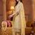 women floral embroidered regular thread work cotton kurta with trousers & with dupatta