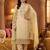 women floral embroidered regular thread work cotton kurta with trousers & with dupatta