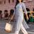 women printed regular cotton kurta with trousers