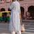 women printed regular cotton kurta with trousers