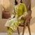 women floral printed regular kurta with trousers
