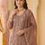 women ethnic motifs embroidered regular beads and stones kurta with trousers & with dupatta