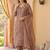women ethnic motifs embroidered regular beads and stones kurta with trousers & with dupatta