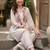 women floral embroidered regular thread work kurta with palazzos