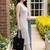 women ethnic motifs printed regular cotton kurta with trousers & with dupatta