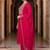 women ethnic motifs embroidered regular thread work liva kurta with trousers & with dupatta