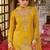women ethnic motifs embroidered regular thread work kurta with palazzos & with dupatta