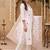 women ethnic motifs embroidered regular thread work cotton kurta with trousers & with dupatta