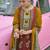 women ethnic motifs printed regular mirror work cotton kurta with trousers & with dupatta