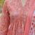 women floral printed empire cotton kurta with trousers & with dupatta