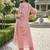 women floral printed regular kurta with trousers & with dupatta