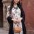 women floral printed regular thread work cotton kurta with trousers & with dupatta