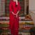 women ethnic motifs embroidered regular liva kurta with trousers & with dupatta