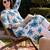 women floral printed regular cotton kurta with trousers