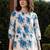 women floral printed regular cotton kurta with trousers