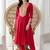 women ethnic motifs embroidered empire thread work kurta with trousers