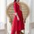 women ethnic motifs embroidered empire thread work kurta with trousers
