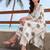women ethnic motifs printed regular cotton kurta with trousers
